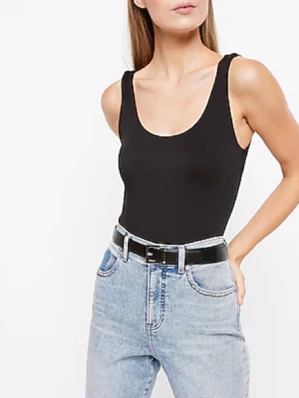 Body Contour Matte Scoop Neck Brief Bodysuit
